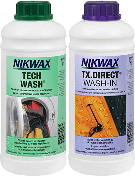 Nikwax Hardshell Cleaning and Waterproofing Duo-Pack