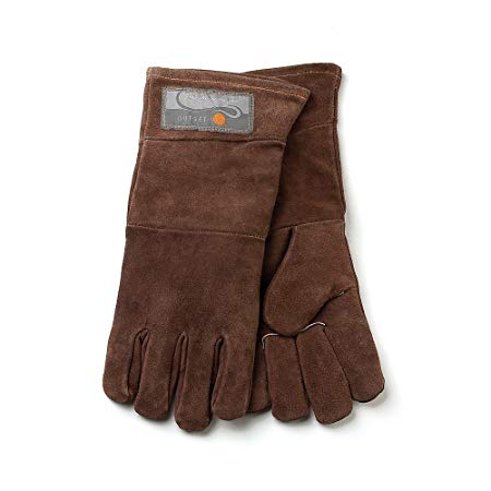 Outset F234 Leather Grill Gloves, 2 CT Brown