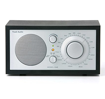 Tivoli Audio Model One M1SLB AM/FM Table Radio, Black Ash/Silver