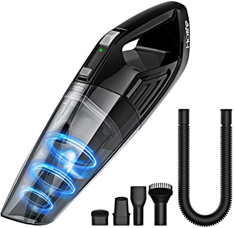 Holife Handheld Vacuum, Portable Cordless Vacuum Cleaner Handheld Car Vac for Wet & Dry Clean, 2200mAh Lithium Battery Vac for Home and Car Cleaning