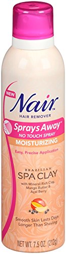 Nair Sprays Away, Brazilian Spa Clay, 7.5 Oz