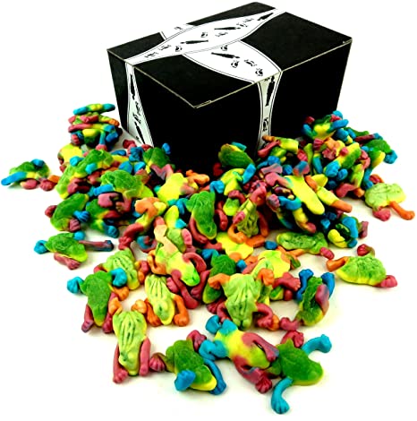 Vidal Gummi Tropical Frogs, 2.2 lb Bag in a Gift Box