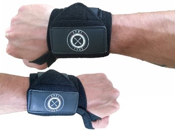 Wrist Wraps (18" Heavy Duty) by Spot Lion | Heavy Duty Wrist Wraps Crossfit, Bodybuilding, Weightlifting | With Thumb Loop | Wrist Wraps Weightlifting Lifetime Guarantee