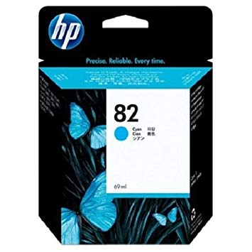 HP 82 69-ml Cyan DesignJet Ink Cartridge C4911A