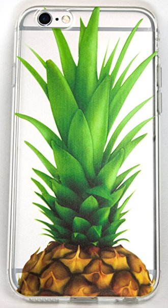 IPhone 5 / 5s Case, YogaCase InTrends Silicone Back Protective Cover (Big Pineapple)