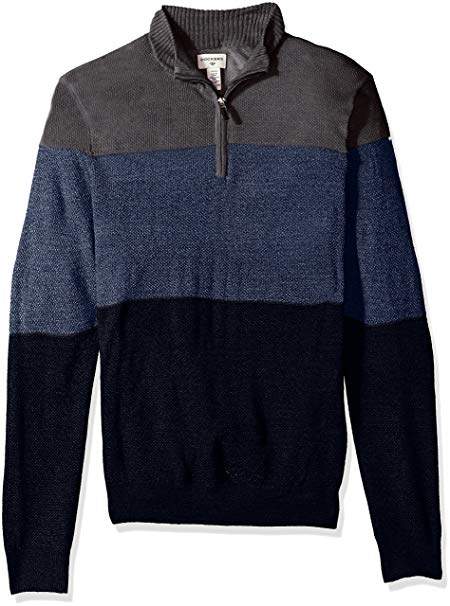 Dockers Men's Quarter Zip Soft Acrylic Sweater