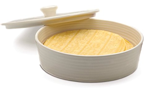 RSVP Stoneware Tortilla Warmer White