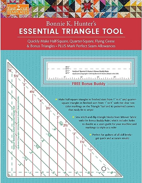 C&T PUBLISHING Essential Triangle Tool, 30.48 x 24.13 x 0.43 cm, Multi-Colour