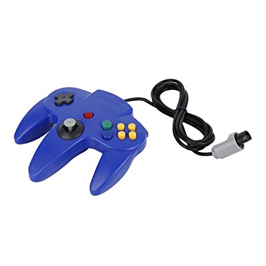 YKS Game Controller Joystick for Nintendo 64 N64 System Deep Blue Pad Mario Kart