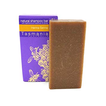 Eco-Friendly Henna Senna Conditioning Solid Shampoo Bar for Normal - Dry - Hydrates Damaged Hair | Adds Volume & Shine | Sulfate & Cruelty Free Beauty and the Bees