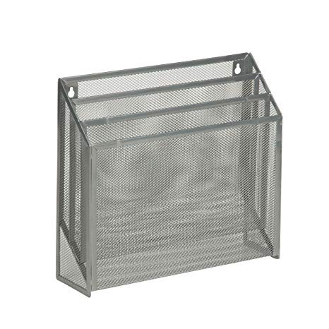 Honey-Can-Do OFC-03305 Vertical File Sorter Bin, 3.5 x 12.5 x 11.5, Silver