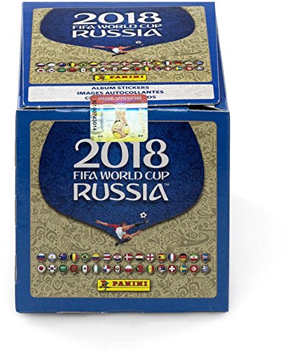 2018 Panini Russia FIFA World Cup Soccer Stickers Factory Sealed 50 Pack Box - Fanatics Authentic Certified