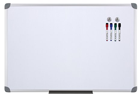 Quartet Dry-Erase Board, Whiteboard / White Board, Magnetic, 2' x 3', Euro Style Frame (UKTE2436-ECR)