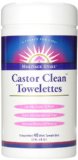 Heritage Store Clean Towelettes Castor 40 Count