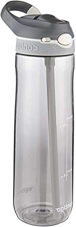 Contigo AUTOSPOUT Straw Ashland Water Bottle, 24oz, Smoke (New Version)