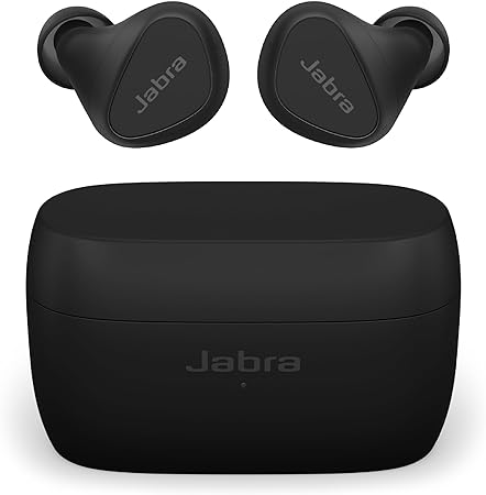 Jabra Elite 5 True Wireless in-Ear Bluetooth Earbuds - Hybrid Active Noise Cancellation (ANC), 6 Built-in Microphones for Clear Calls, Small Ergonomic Fit and 6mm Speakers – Black, Amazon Exclusive