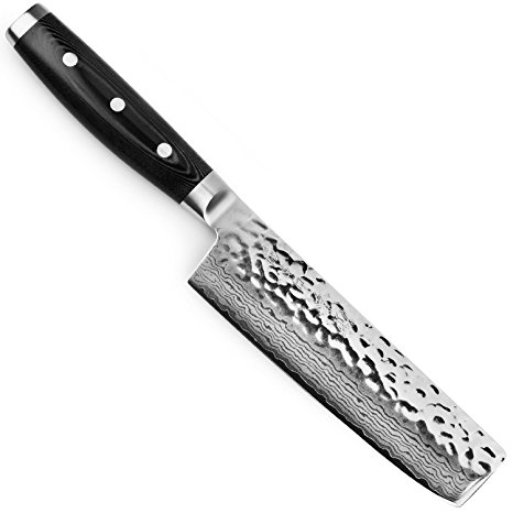 Enso HD Hammered Damascus 6.5-inch Nakiri Knife (Made in Japan)