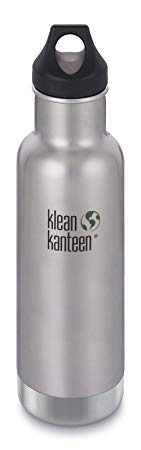 Klean Kanteen K32VCPPL-Brushed Stainless 32-Ounce Classic Vacuum Insulated (with Loop Cap)