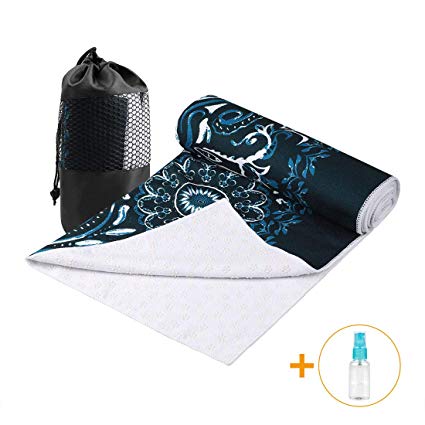 Aqui Legend Hot Yoga Towel, Extra Thick Super Absorbent Yoga Towel, Non Slip Waffle Texture, Perfect Size for Mat - Ideal for Gym Hot Yoga & Pilates
