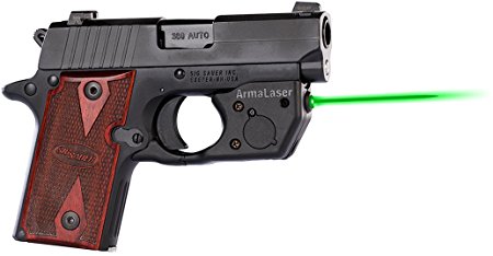 ArmaLaser SIG P238 P938 TR8G Super-Bright Green Laser Sight with Grip Activation