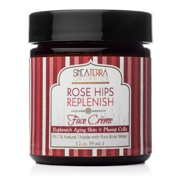 Shea Terra Organics - Rose Hips Rose-Plenishing Face Creme - 2 oz.