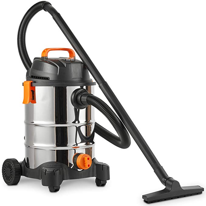 VonHaus 3 in 1 Wet and Dry Bagless 30L Vacuum Cleaner with Blower | 1250W | Powerful 17Kpa Suction | Large Capacity | Includes Floor Brush and Crevice Tool