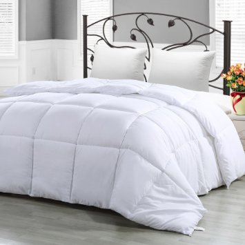 Utopia Bedding Ultra Plush Hypoallergenic, Siliconized fiberfill, Box Stitched Alternative Comforter, Duvet Insert, Protects Against Dust Mites and Allergens (King 102 by 90 inch)