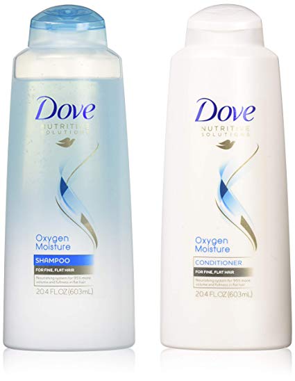 Dove Nutritive Solutions Oxygen Moisture, Shampoo and Conditioner Set, 20.4 Ounce Each