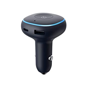 iOttie Aivo Boost Dual Port USB-A/USB-C Car Charger with Alexa Built-in, High-Speed USB-C PD 3.0/QC 4.0 , and USB-A QC 3.0 car Adapter for Apple, Android, and Google Phones and Tablets