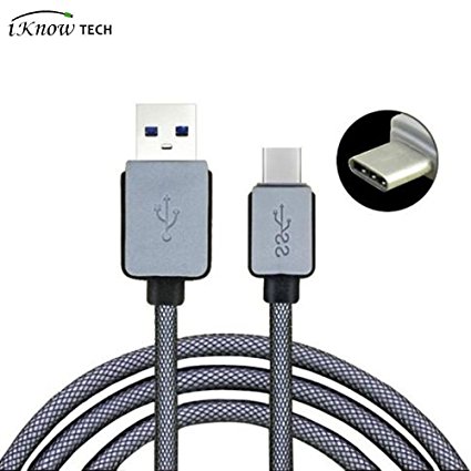 iKNOWTECH Strong Braided 1M(3Feet) Type C Charger Cable For Apple New Macbook 2015, OnePlus Two, Nokia N1 Tablet, Google Nexus 5X, Google Nexus 6P and Microsoft 950XL