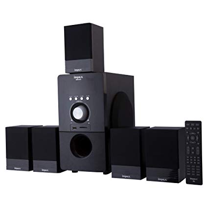 Impex 5.1 Bravo 100 W Multimedia Bluetooth Speaker System (Black)
