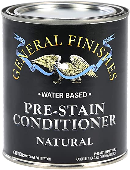 General Finishes Water Based Wood Stain, 1 Quart, Natural