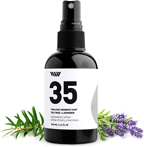 Way Of Will 35 Yoga Mat Spray, Essential Oil-Based All-Natural Ingredients Yoga Mat Cleaner Spray (Tea Tree, Lavender, Peppermint Essential Oils)
