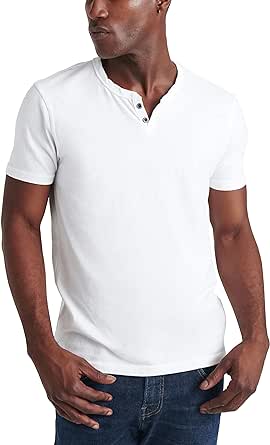 Lucky Brand Mens Venice Burnout Notch Neck Tee