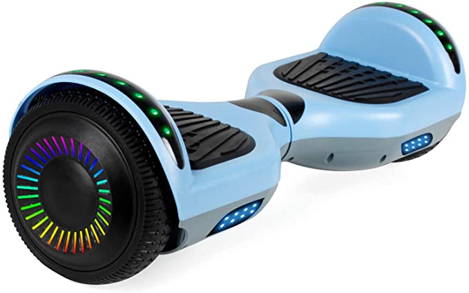 SISIGAD Hoverboard Self Balancing Scooter 6.5" Two-Wheel Self Balancing Hoverboard with Bluetooth Speaker and LED Lights Electric Scooter for Adult Kids Gift UL 2272 Certified