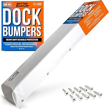 Boat Dock Bumper Guards with Screws Dock Boat Bumpers for Dock Edge or Piling Bumpers for Boat Dock Vertical Pole Post Boat Dock Accessories Marine Grade Pads for Horizontal Deck or Pier Fenders