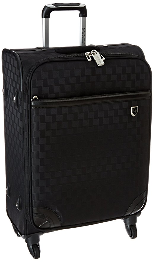 Beverly Hills Country Club Frankfort 26 in. Medium Woven Jacquard Lightweight Expandable Spinner Luggage