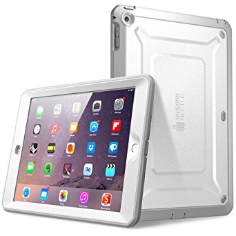 SUPCASE Beetle Defense Series for Apple iPad Mini with Retina Display (2nd Gen) Full-body Hybrid Protective Case with Built-in Screen Protector (White/Gray) - Dual Layer Design/Impact Resistant Bumper (Also Compatible with iPad Mini 1st Generation)