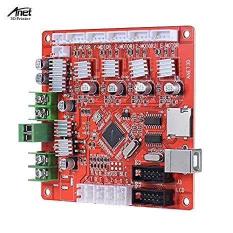 KKmoon Anet A1284-Base Control Board Mother Board Mainboard DIY Self Assembly 3D Desktop Printer RepRap i3 Kit (For Anet A6 3D Printer)
