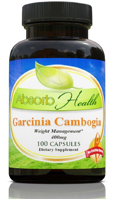 Garcinia Cambogia | 400 mg 100 Capsules 60% HCA | Weight Management and Appetite Suppressant Supplement