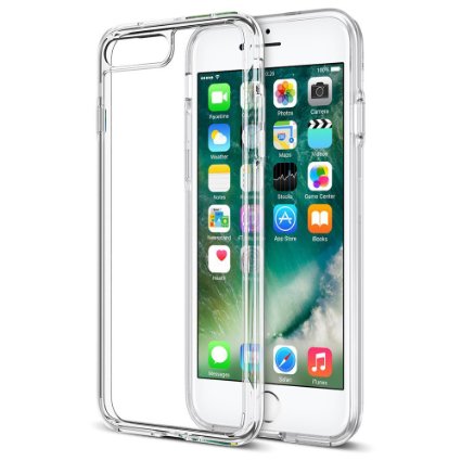 iPhone 7 Plus Case, Trainium [Clarium Series] Premium Shock Absorption TPU Bumper Cushion   Scratch Resistant Clear Protective Cases Hard Cover for Apple iPhone 7 Plus 2016 - Clear (TM000027)