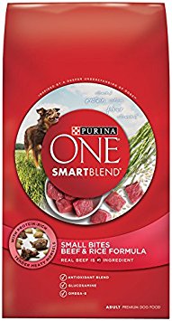 Purina ONE SmartBlend Small Bites Beef & Rice Formula Dry Dog Food