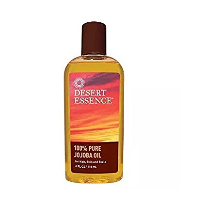 Desert Essence 100% Pure Jojoba Oil for Hair, Skin & Scalp, 4 fl oz - 2pc