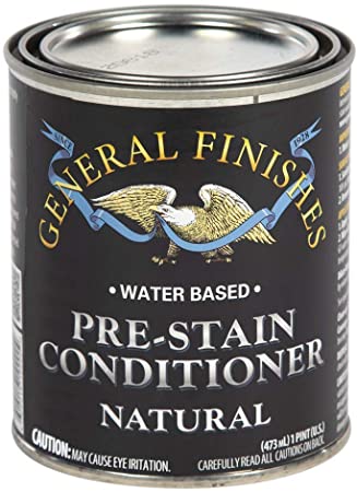 General Finishes Water Based Wood Stain, 1 Pint, Natural