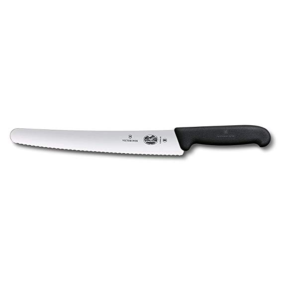 Victorinox 10.25 Inch Bread Knife | High Carbon Stainless Steel Serrated Blade For Efficient Slicing, Ergonomic Fibrox Pro Handle