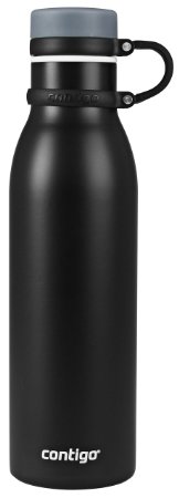Contigo Thermalock Matterhorn Water Bottle, 20 oz, Black Matte
