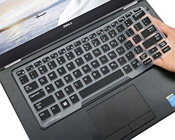 CaseBuy Keyboard Cover Compatible with Dell Latitude 5400 5480 5490 5491 7490 14" Laptop, Dell 3340 E3340 E5490 E5491 E5450 E5470 E7450 E7470 7480 E7480 Keyboard Protective Skin with Pointing, Black