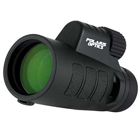 Polaris Optics ProSpotter 10X42 Compact Monocular Scope. New Advanced PrismView Optics Creates Spectacularly Crisp, Brilliant Viewing Experience. Compact and Lightweight. One Hand Focus. Waterproof.