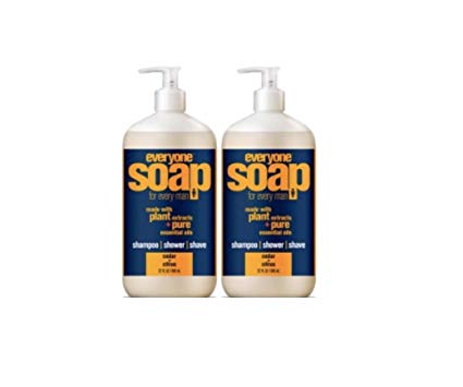 Everyone 3-in-1 Soap for Men, Cedar Citrus, 32oz, 2 Count