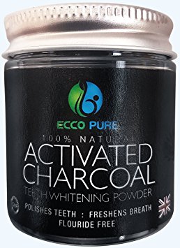 Activated Charcoal Natural Teeth Whitening Powder | Proven Safe For Enamel | Higher Efficiency Than Charcoal Toothpaste, Strips, Kits, & Gels